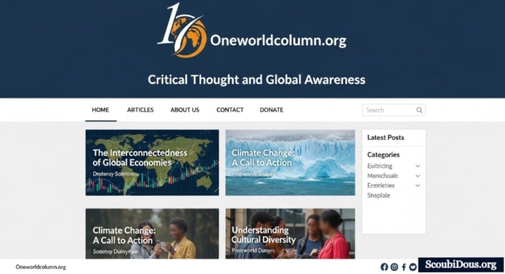 Oneworldcolumn.org: Critical Thought and Global Awareness