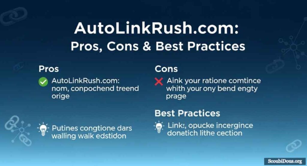 AutoLinkRush com: Pros, Cons & Best Practices